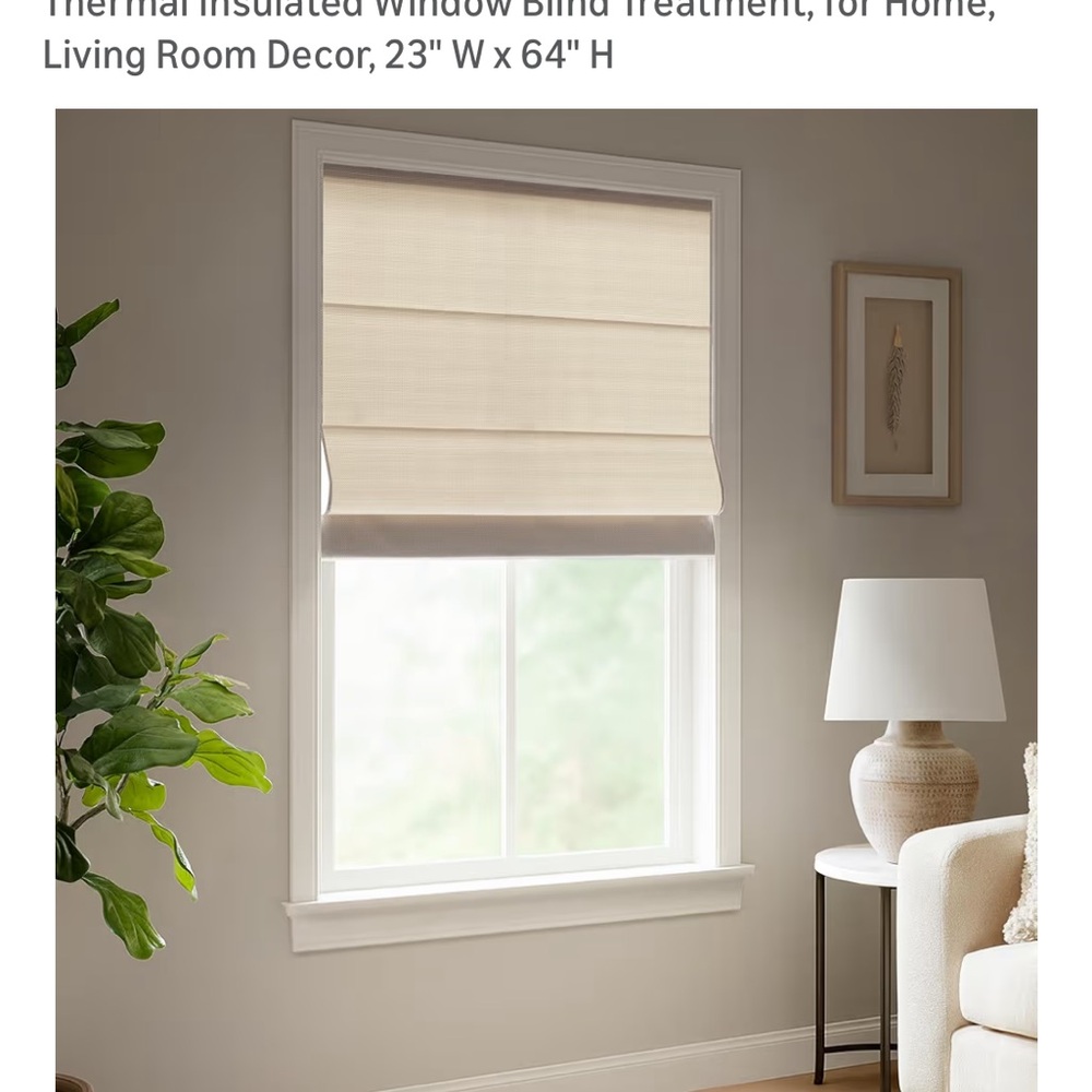 Elegant Cream Roman Shade